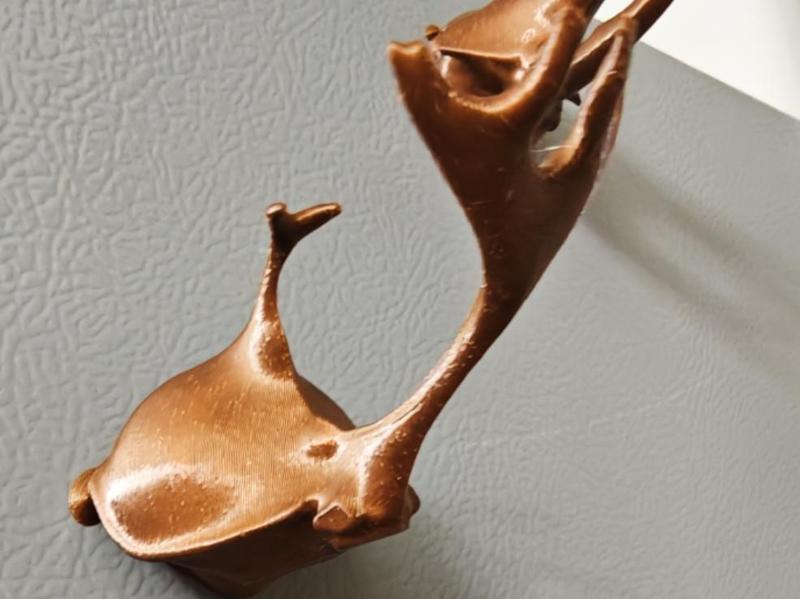 Rhinoceros Beetle Head Sculpture Refrigerator Magnet, compatible with 4*2mm magnets (scalable for wall decor)