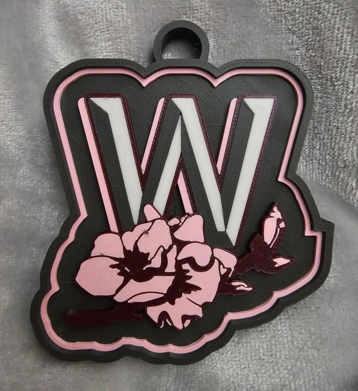 Washington Nationals Big W Cherry Logo
