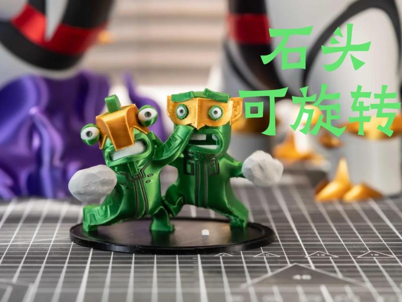 Nezha Fighting Barrier Beast (Stone Rotates | Multicolor and Single Color Dual Versions)