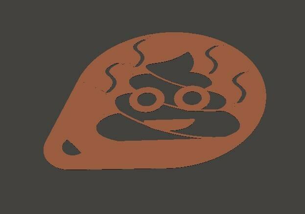 FREE Poop emoji Cappuccino Stencil