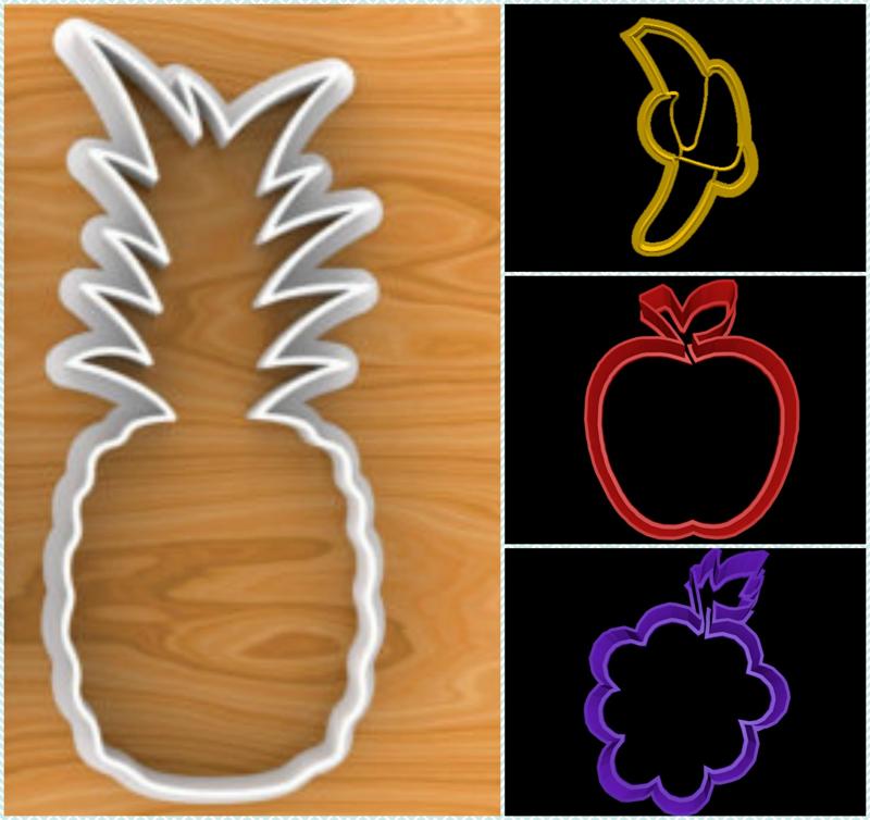 Fruits cookie cutter set