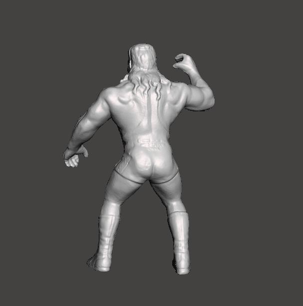 WWF WCW GALOOB LUCHA LIBRE PRESING CATCH Scott Steiner FIGURA l .STL .OBJ WCW