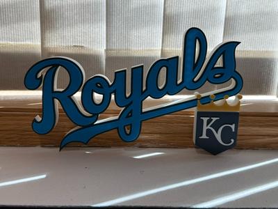 Kansas City Royals Fan Art Logo Sign