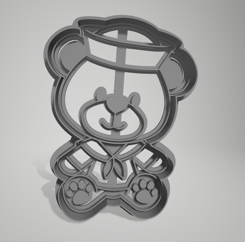 Cookie Cutter - Cookie Cutter - Teddy Bear Salior - Teddy Bear Sailor Bear 9x12,5cm