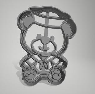 Cookie Cutter - Cookie Cutter - Teddy Bear Salior - Teddy Bear Sailor Bear 9x12,5cm