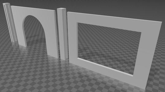Simple Wall with Door and Window