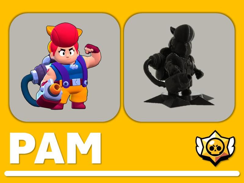 Pam brawl stars figurine