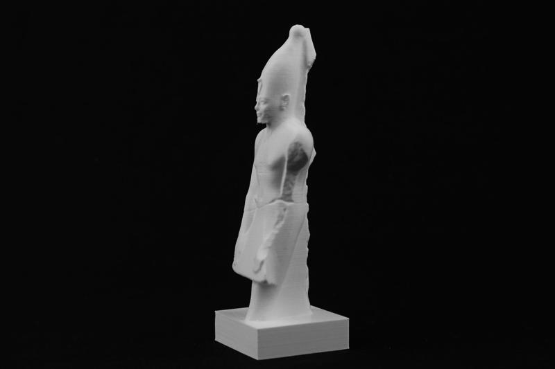 Red Granite Figure of a King at The British Museum, London