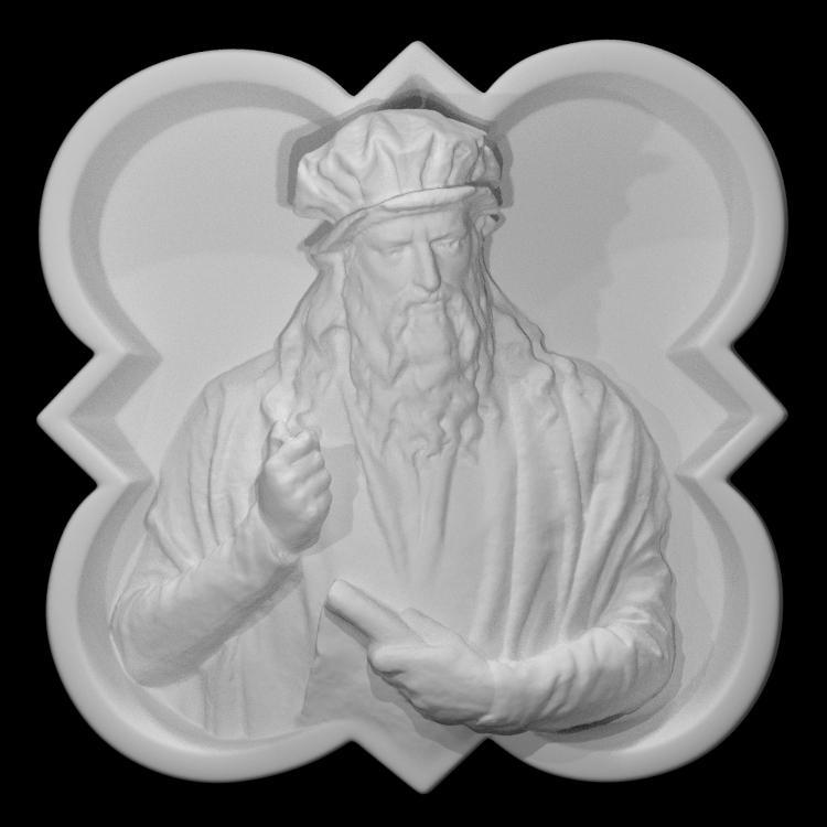 Relief portrait of Leonarda da Vinci