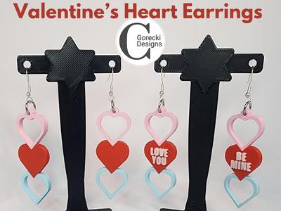Valentines Heart Earrings