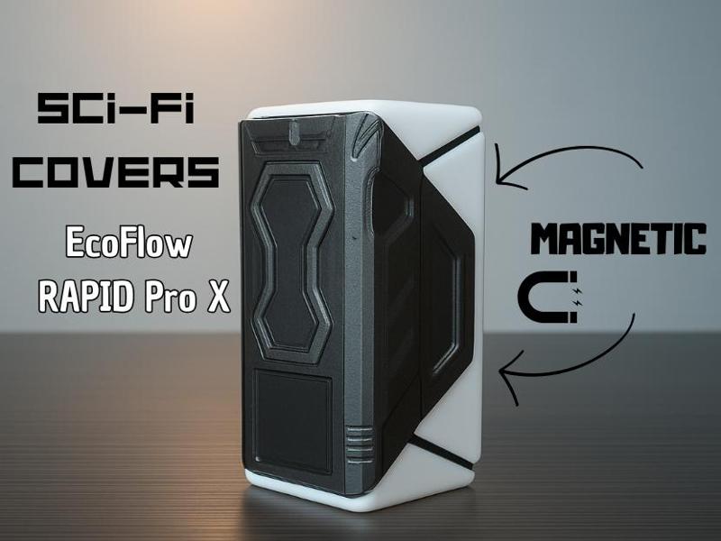 SCI-FI COVER DISPLAY MAGNETIC EcoFlow RAPID Pro X 