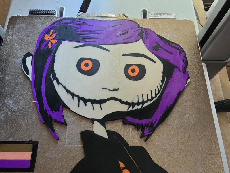 Coraline Jack Skellington mash up 