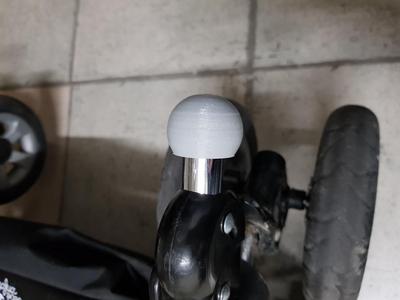 Tip for a pushchair tube