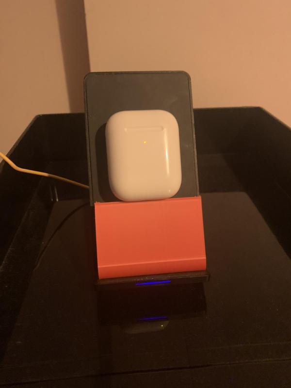 phone riser for QI wireless charger