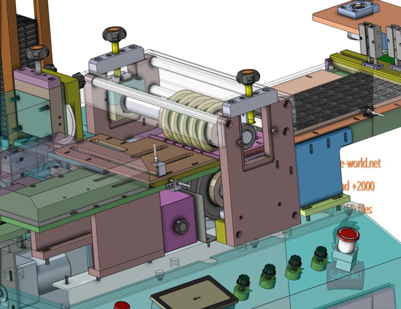 industrial 3D model two directions panel cutting machine