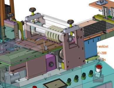 industrial 3D model two directions panel cutting machine