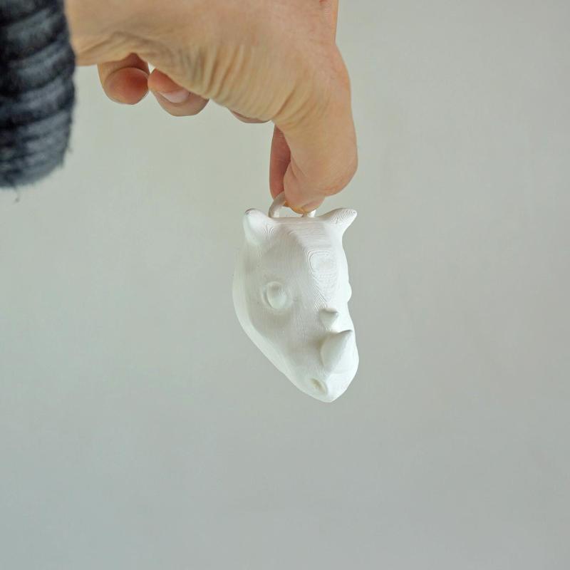 Christmas Rhino! (Ornament)