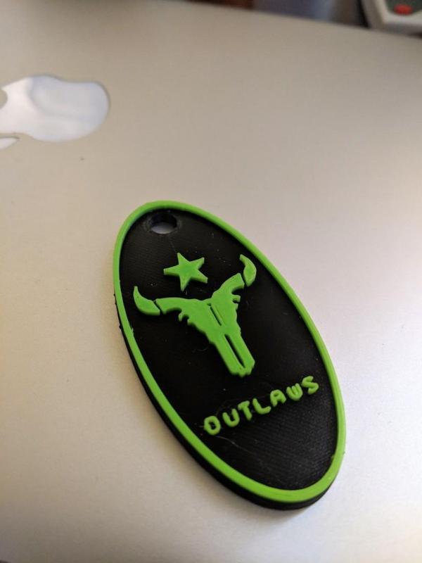Houston Outlaws Keychain