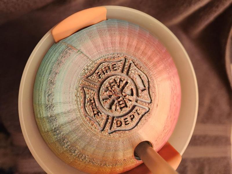 40oz travel tumbler topper (Fire Rescue)