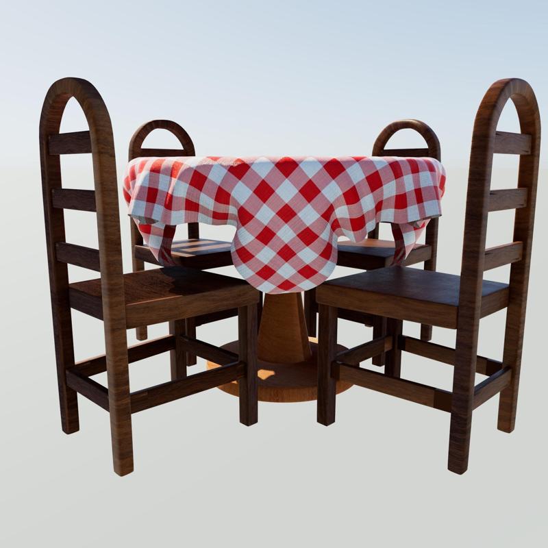 table and chairs