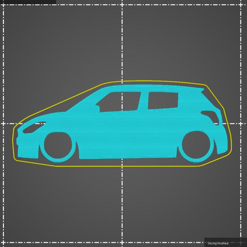 Suzuki Swift Sport 4th gen A2L 2017 key silhouette