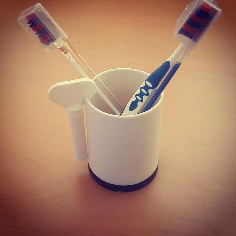 Squeezer toothpaste or tubes of mayonnaise