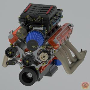 CHEVROLET ZZ632 V8 with MAGNUSON TVS2650 - ENGINE