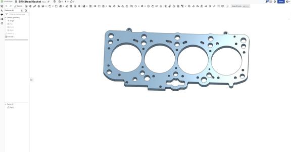 BRM Engine Head Gasket Keychain