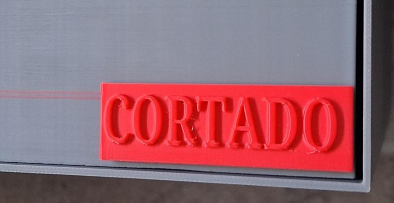 CORTADO nameplate Targhetta CORTADO