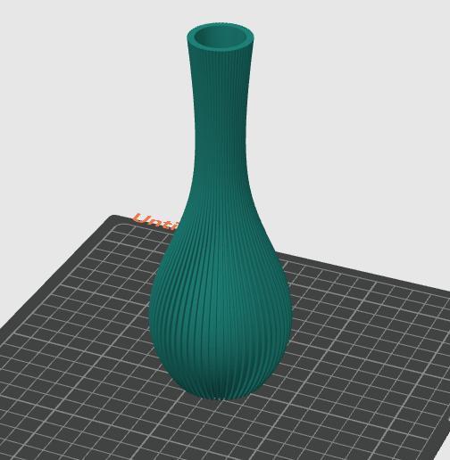 ribbed vase