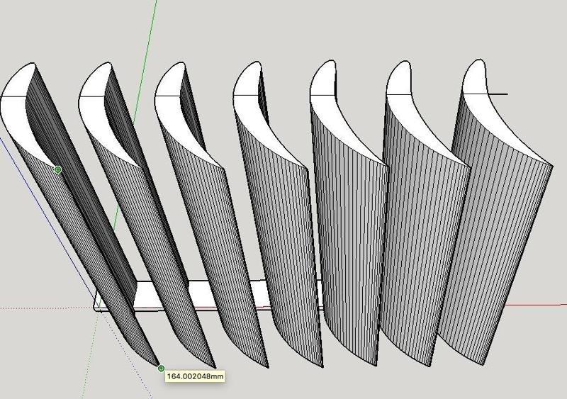 Airfoil Turning Vanes Air Vent Deflector Louvers (Fixed Angle)