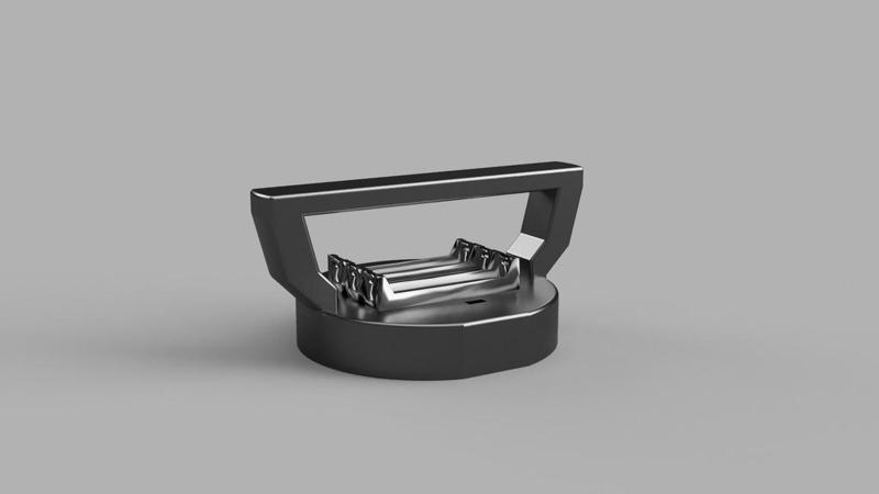 Motorized Air Raid Siren Handle with 3-bay 18650 holder