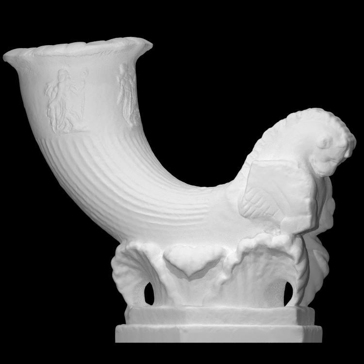 Fountain in the form of a horn-shaped Rhyton