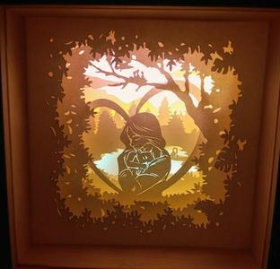 I Love Mom (Mother's day) light box