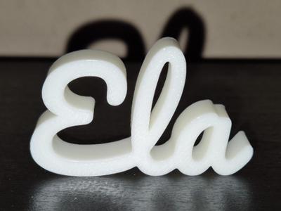 Ela Name Sign Display Decor