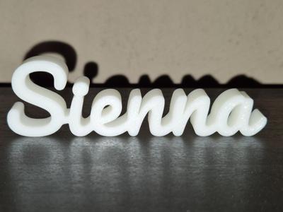 Sienna Name Sign Display Decor
