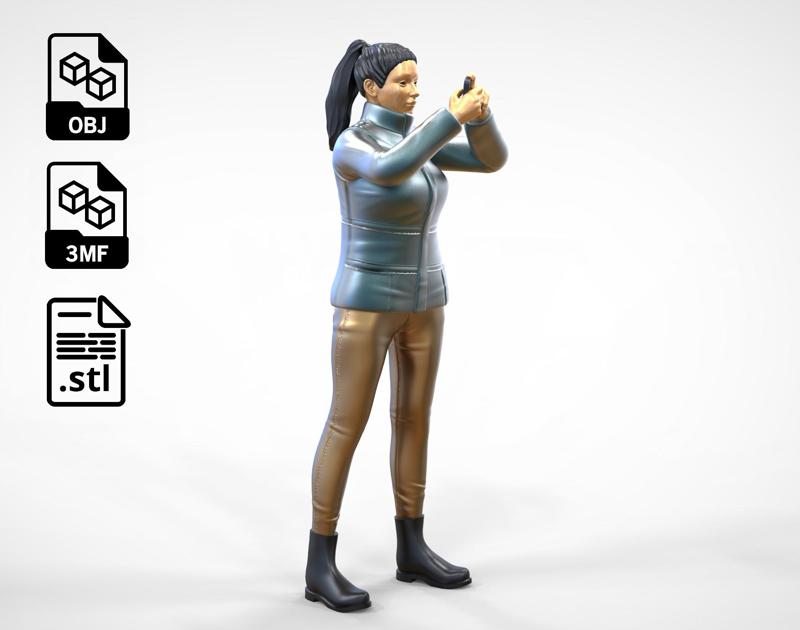 N9 Tourist on Ship taking photo with smartphone Camera