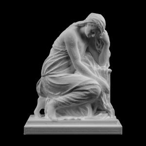 The Suffering 'Pleureuse' at The Louvre, Paris