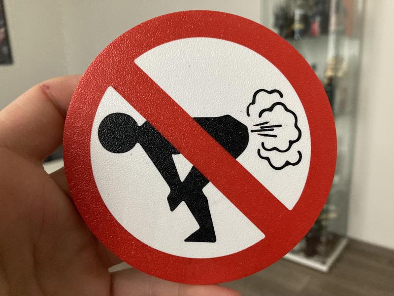 No farts coaster