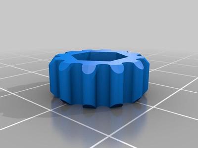 Finger tightening ring for hex nuts