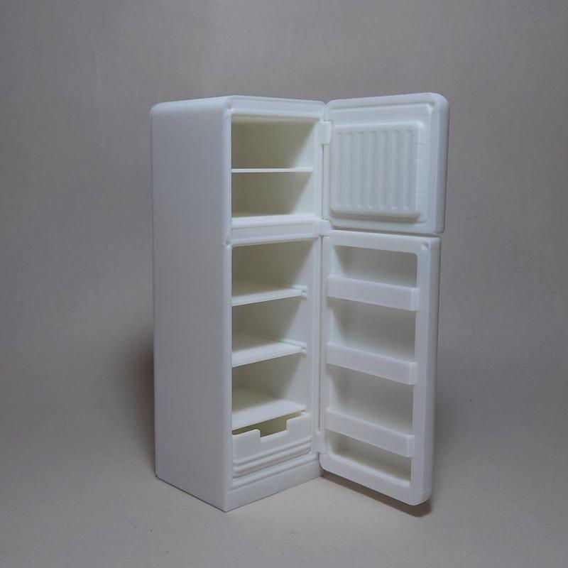 Doll House Fridge -  1:12 - Pre-supported - Smeg 50s Style!