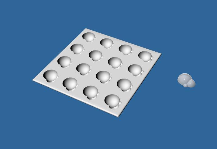 Bubble shaped cooler