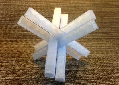 Six-piece bar puzzle