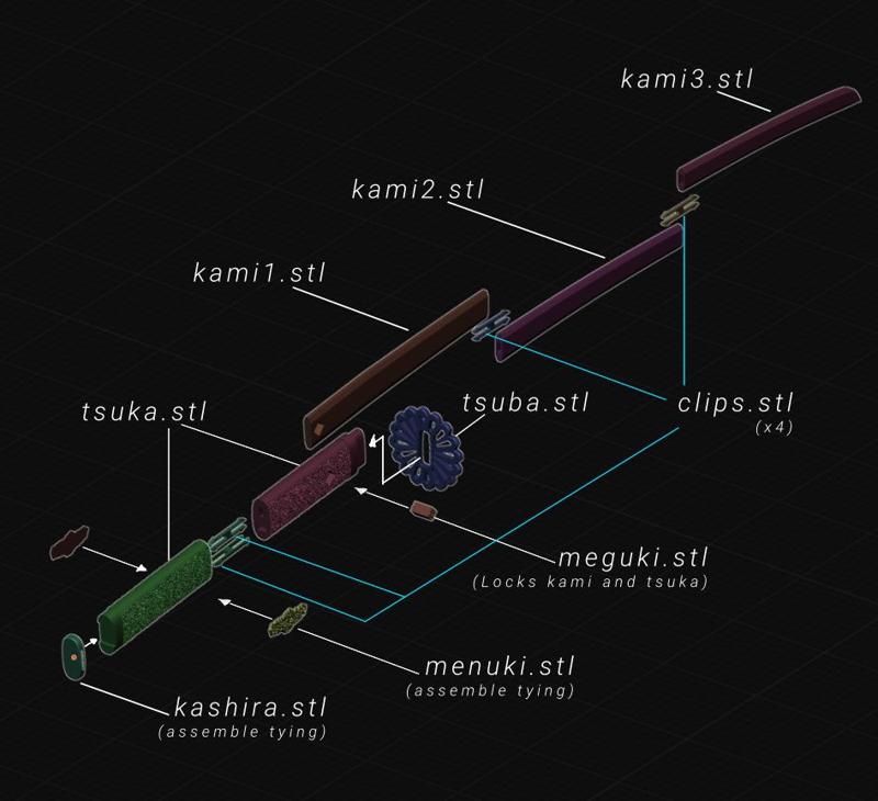 Katana for iaido training