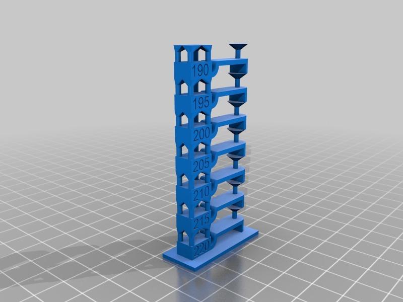 Temperature tower calibration test 220-190