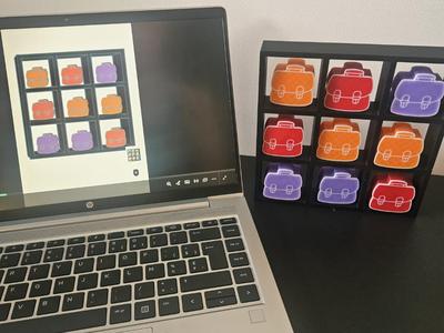 Bookcase sorting game
