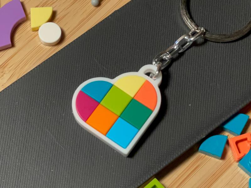BRICK Heart Keychain - Leftovers