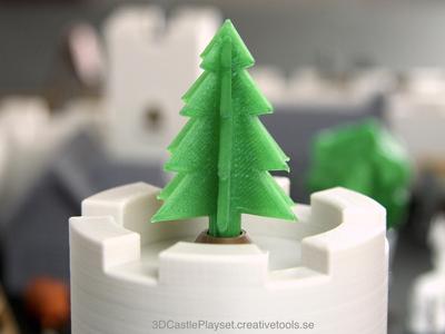 Simple 3D-printable pine tree