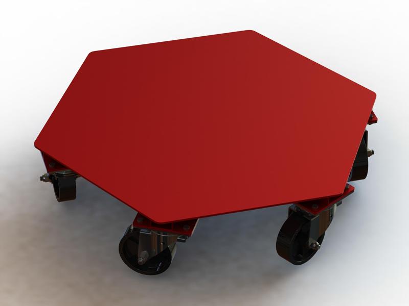 Hex Platform Trolley Base Only