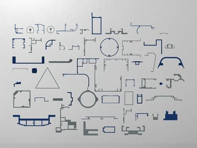 Extruded Aluminium Profile Enclosures Set for e-Compon